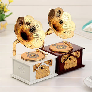 Vintage Gramophone Music Box
