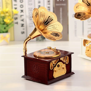 Vintage Gramophone Music Box