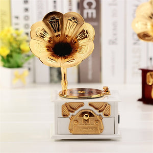 Vintage Gramophone Music Box