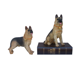 Wolf Dog Figurines Resin