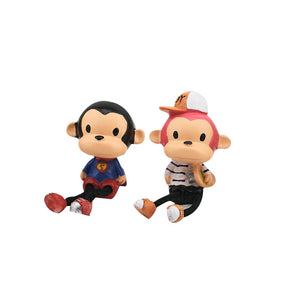 Monkey Family Figurines