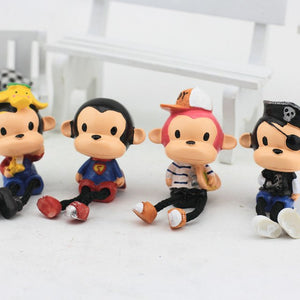 Monkey Family Figurines